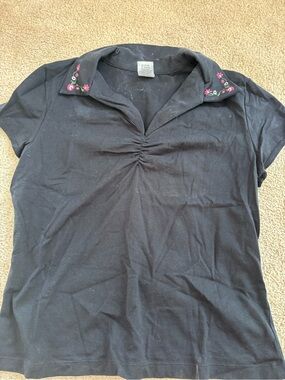 ELLEMENO COLLARED SHIRT SIZE LARGE
